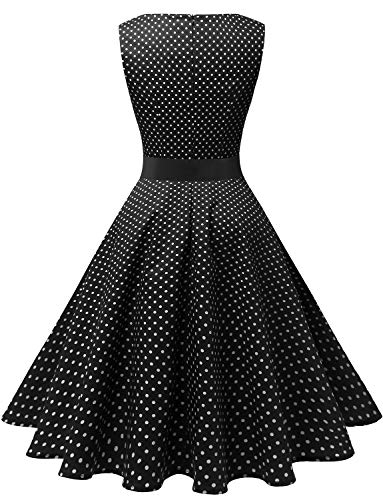 Image of Gardenwed Women's Vintage Dress Sleeveless Cocktail 1950s Dresses Retro Tea Party Swing