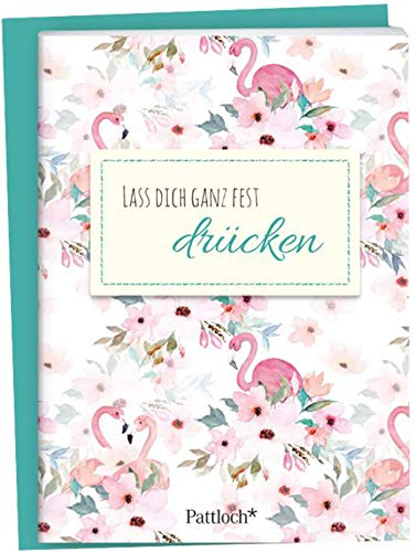 Lass dich ganz fest drücken: Spruch-Heftchen mit Kuvert Lass dich ganz fest drücken: Spruch-Heftchen mit Kuvert
