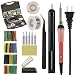 Soldering Iron Kit,Thsinde Soldering Iron Tools 110V 60W Adjustable Temperature Welding Iron 9-in-1,Heat Shrink Tubing, 5pcs Tips,Tweezers,Rosin,Solder Wick, Stand and Other Portable Tool Case