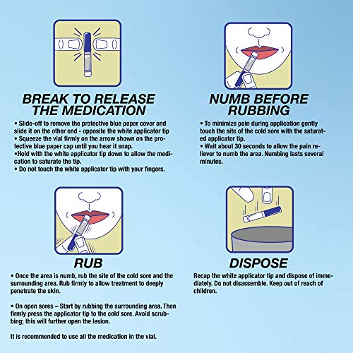 Orajel Cold Sore Treatment – Instant Relief For Cold Sore Pain- From #1 Oral Pain Relief Brand #TOP4