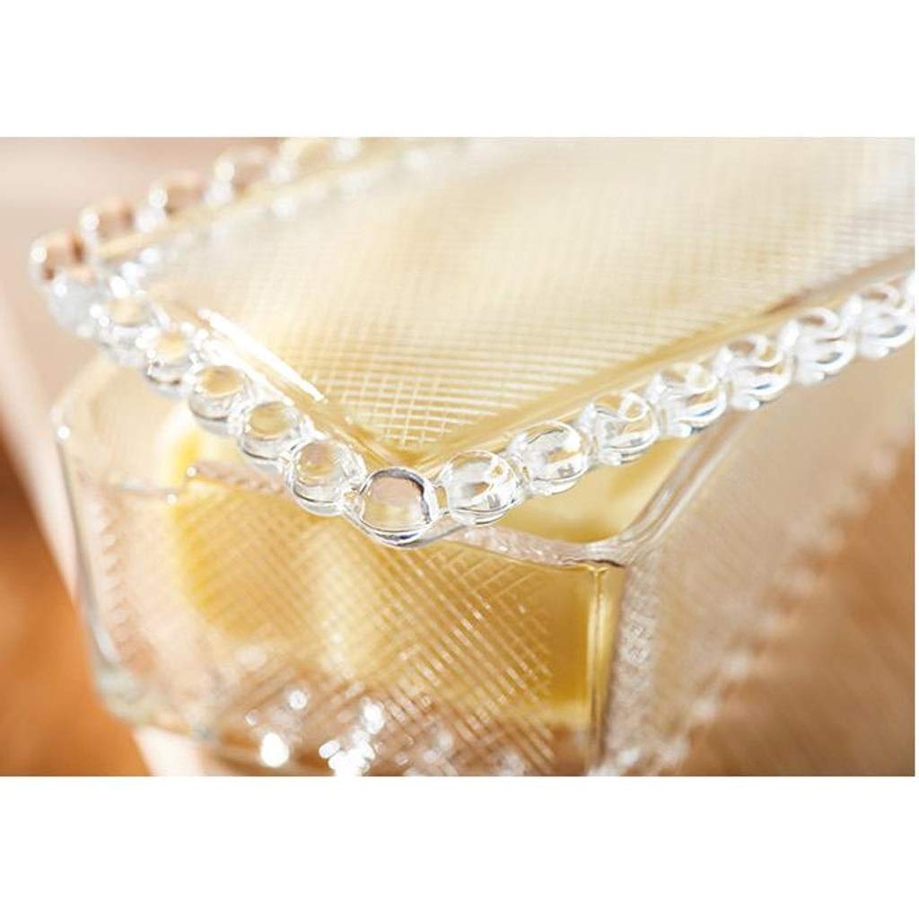 Butterdose Glas Klar Transparent Butterdose mit Deckel, Einfache Mehlbox Butter Aufbewahrungsbox Küche Kühlschrank Frischebox