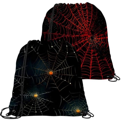 Sac à dos cordon motif araignée pour gym et piscine en taille unique