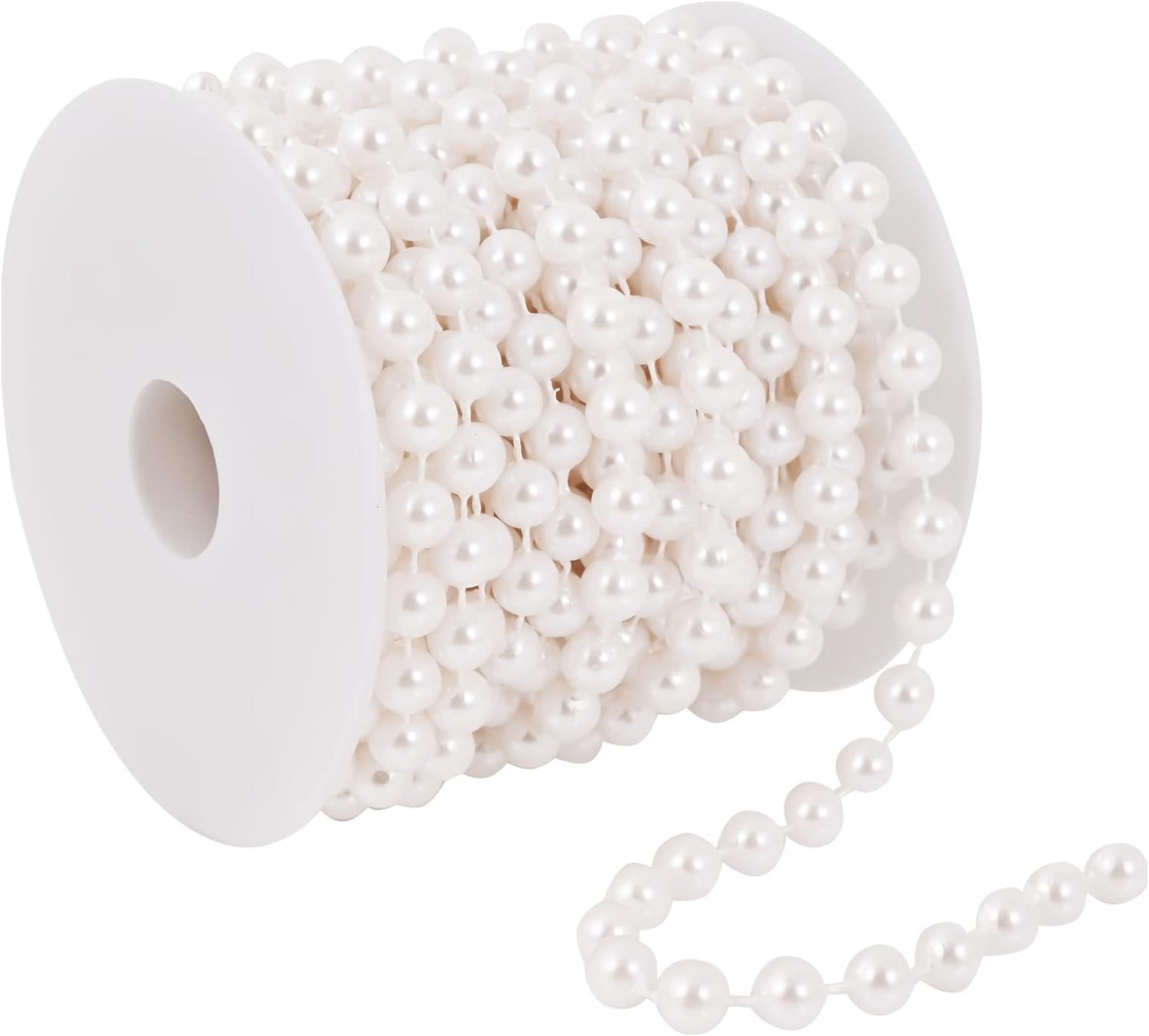 VRB DecTM 5 Mtrs Artificial Pearls Beads Moti Pearls Beads Chain for Jewellery Making, Beads for Bracelet Making, Resin Art,Beads, Crafting, Scrap Booking and Embroidery DIY Craft (10 MM, 5 MTR) (B0D2TCL725) Amazon Price History, Amazon Price Tracker