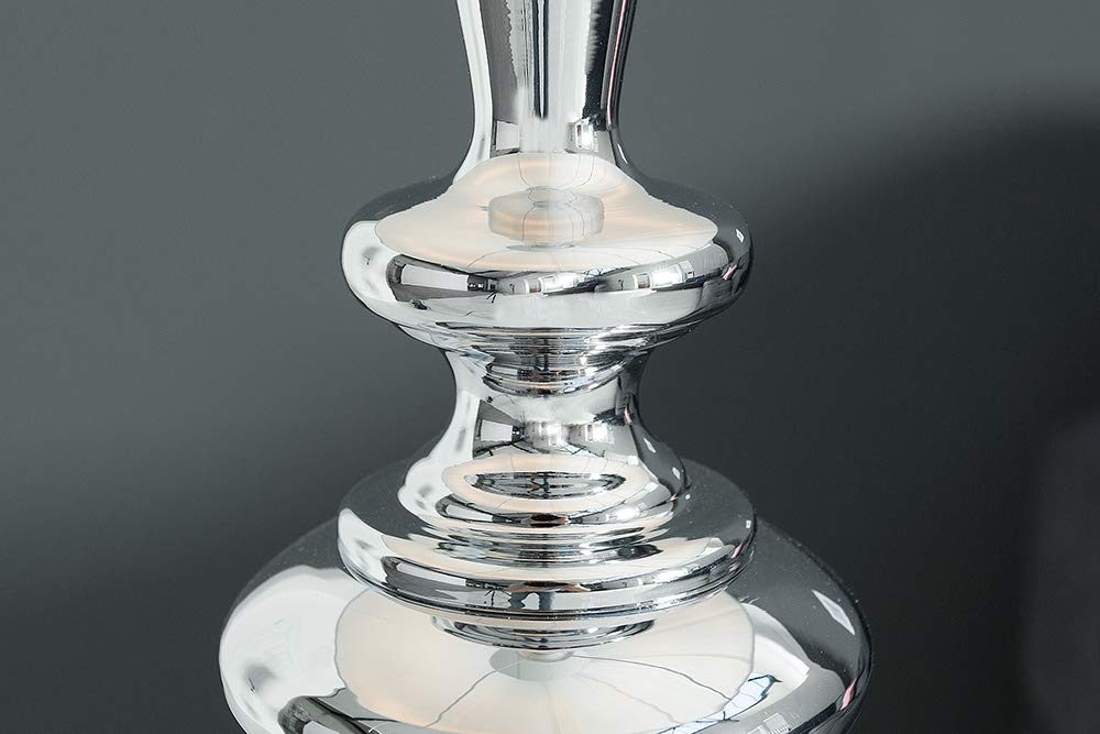 Edle Lampe Design Stehleuchte LUCIE Leuchte weiß 160cm Stehlampe Metall Lampenschirm Weiß Textilschirm