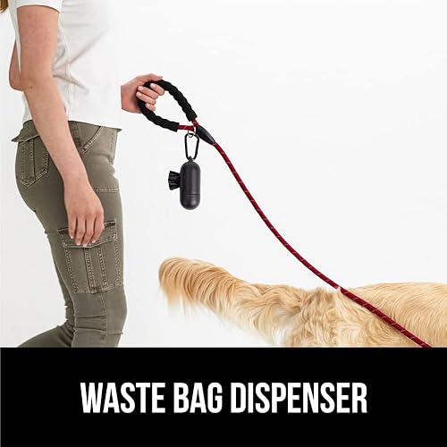 Miniatura 5 de GORILLA GRIP Correa para perro, correas de cuerda reflectantes resistentes para perros de razas grandes, medianas y pequeñas, esencial para el