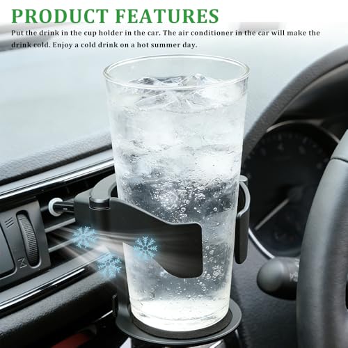 Portavasos para auto ajustable con clips de montaje ABS miniatura 4