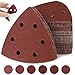 Triangoli Abrasivi Dischi,120 pezzi,Carta Vetrata Triangolari 6 fori,93 x 93 x 93 mm,20xgrana 40/60/80/120/180/240,per levigatrici delta,Fogli Abrasivi,Abrasivi Triangolari,Carta Abrasiva