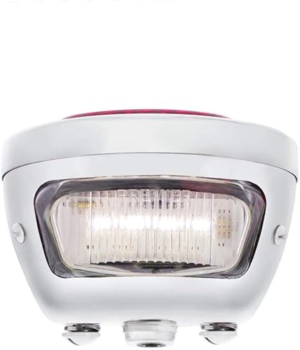 Miniatura 9 de United Pacific 110890 31 LED luz trasera secuencial W/carcasa de acero inoxidable y llanta para 1928-31 Ford Car - L/H