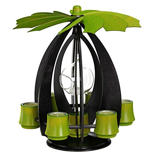 Pyramide de Noël moderne anthracite 38 cm avec bougies