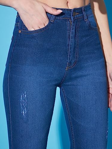 Image of GUTI Womens High Rise Ankle Length Jeans