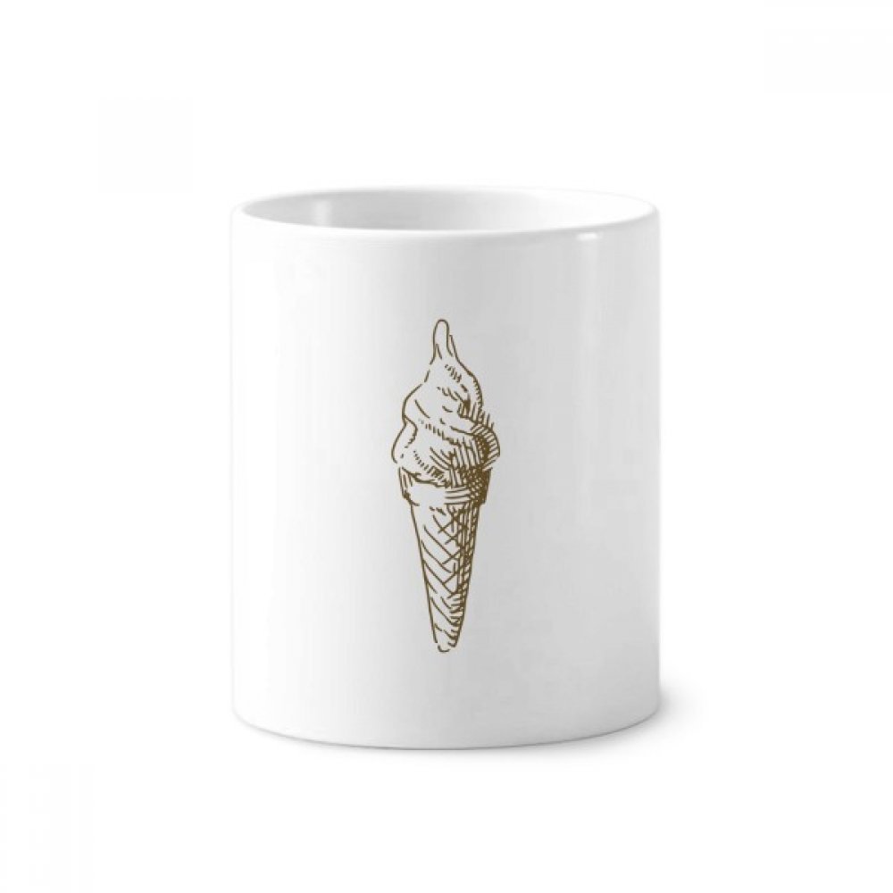 Coupe céramique blanche 350ml pot à crayons et brosse à dents