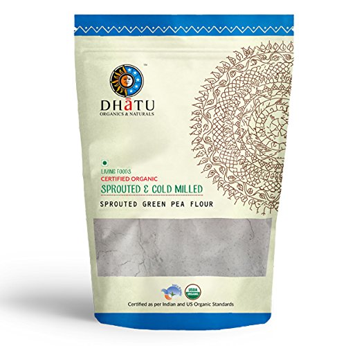 Dhatu Organic Sprouted Green Pea Flour, 500 grams (B01N1TYNI1) Amazon Price History, Amazon Price Tracker