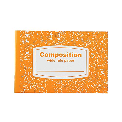 Carnet d'écriture enfant à lignes larges demi-format cahier scolaire éducatif 12 pcs