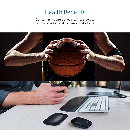 Image of Kensington ErgoSoft Wrist Rest for Standard Mouse, Black (K52802WW), 2.9 x 0.7 x 6 inches (Pack of 6)