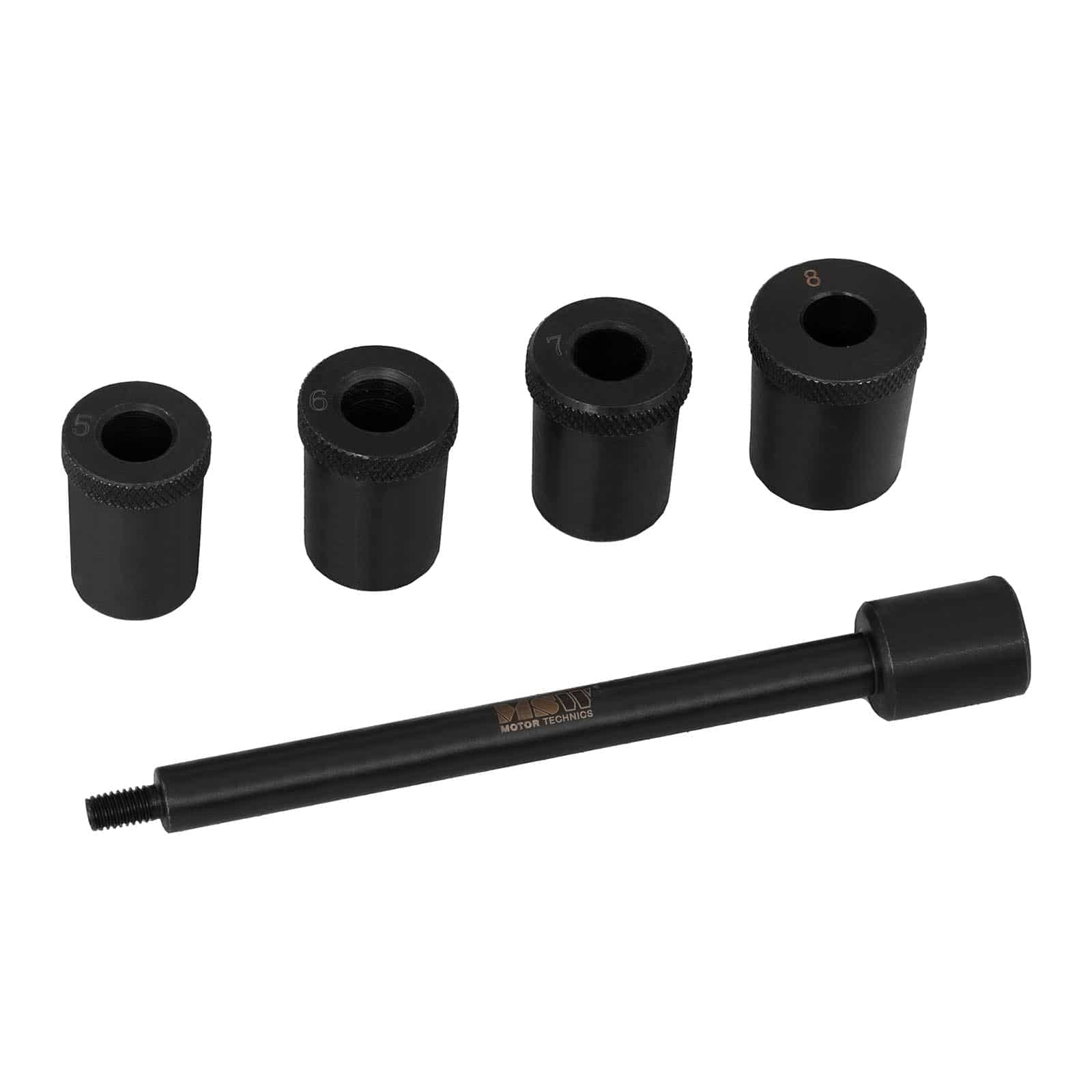 MSW MSW-CA-153 - Set di strumenti per frizione centraggio frizione centratore frizione (17 pezzi, 8 adattatori per dischi frizione, 8 adattatori per cuscinetti guida)