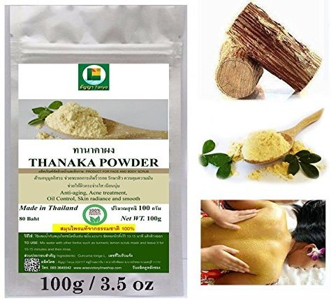 Thanaka Powder,tanaka Powder Pure 100% NATURAL 3.5 Oz.(100 Grams) Premium Grade, Mark
