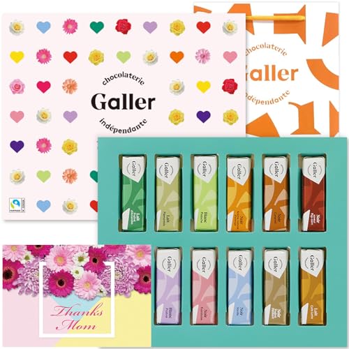 母への感謝ギフト Galler ガレー チョコレート ミニバー12本入 スイーツ ギフト 2024 人気 メッセージカード付き