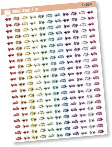 Pegatinas para planificar iconos de máscara de sueño  I-410-R