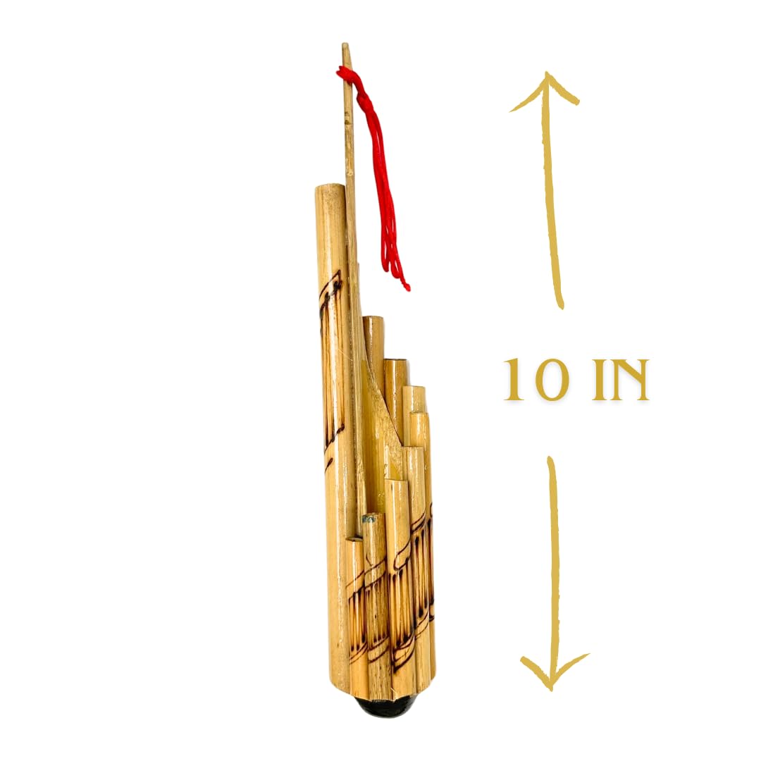 Bamboo Thai Traditional instrument Wote 12 Tubes Music, Isarn Handcrafted Musical Instrument, Vintage Beautiful Ideas For Gift