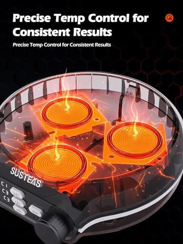 SUSTEAS Rapid Egg Cooker 9 Eggs, Soft, Medium, Hard Boiled, Poached - image 8