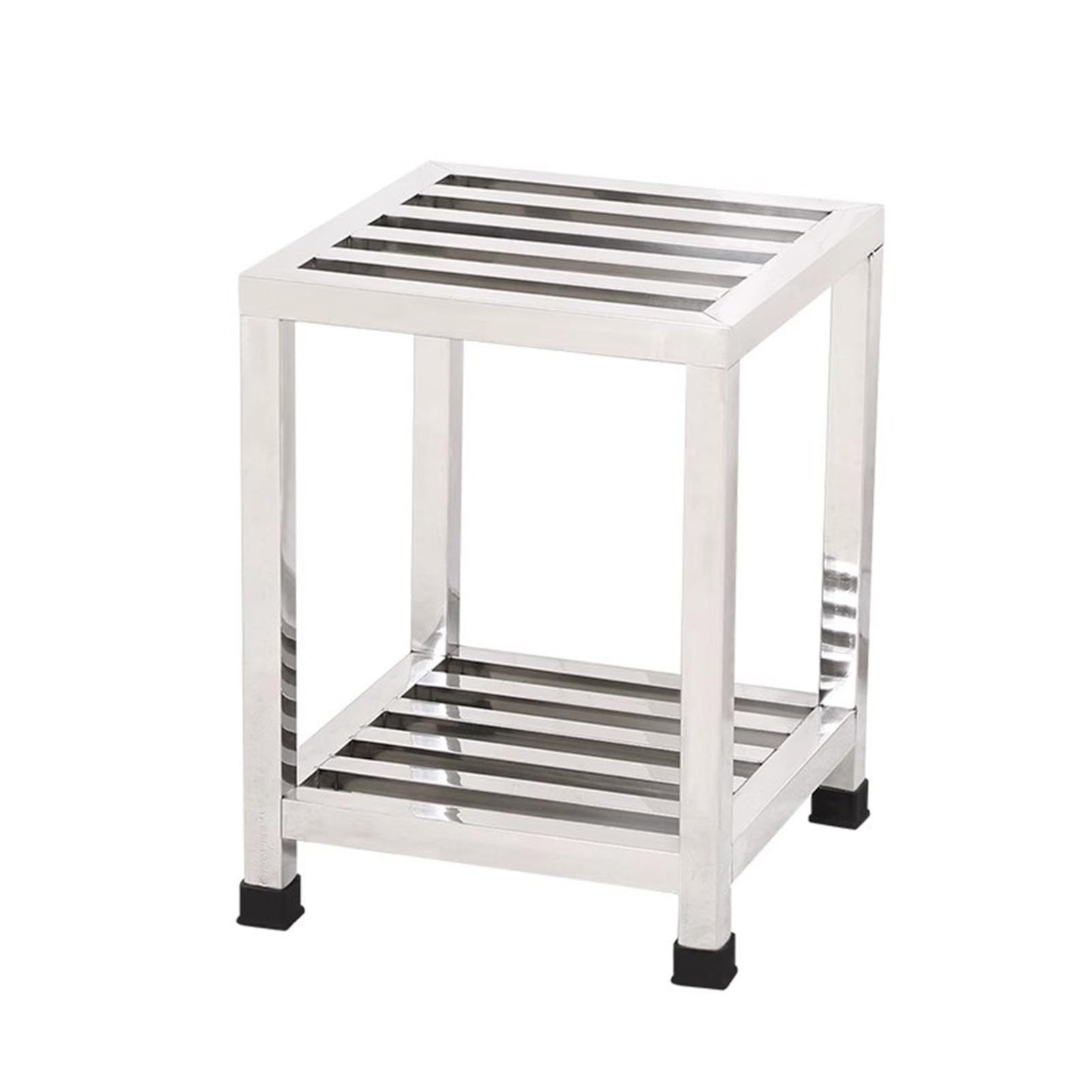 Support à plantes intérieur extérieur étagère 2 niveaux métallique