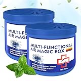 magic box per la rimozione della polvere – purificatore d'aria multifunzione | 2 pezzi silenziosi naturale per la pulizia delle piante – scatola per la pulizia 'aria per ufficio, casa, cucina