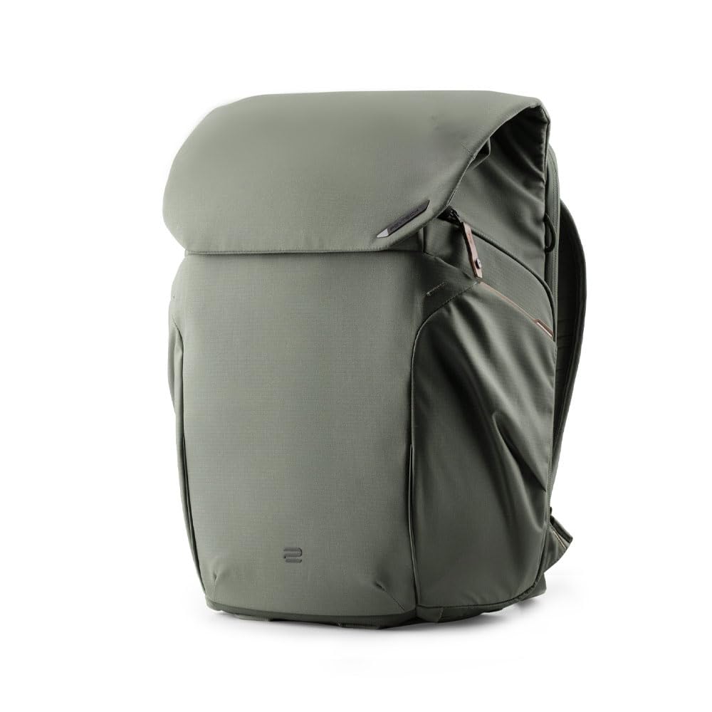 PGYTECH OneGo 2 Mochila Fotográfica 20L con Compartimento para laptop/iPad Mochila Impermeable para Fotografía Urbana y Viajes, Compatible con Sony/Canon/Nikon/DSLR/Cámaras sin Espejo, Verde pino