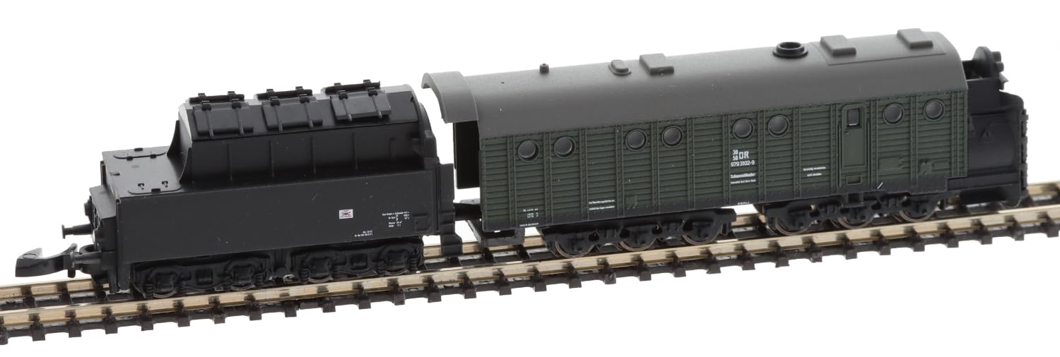 Märklin 87360 - Dampfschneeschleuder mit Kohletender mit angetriebenem Schleuderrad, Spur Z, miniclub.