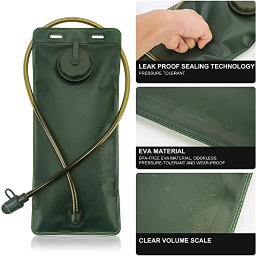 Image of 3L Foldable Hydration Bladder with Straw - BPA Free Leakproof Water Bladder, Durable EVA Hydration Bag Reservoir with Large Opening, Easy Refill & Carry for Cycling, Hiking, Camping, Trekking