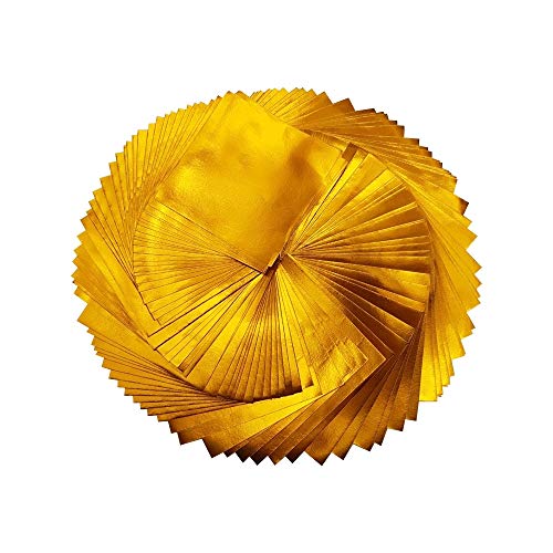 Papier origami doré 7,6 cm lot 100 feuilles de loisirs créatifs carrées