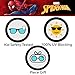 Sun-Staches Marvel Spiderman Sunglasses for Kids - Stylish, Comfortable & Durable UV-Protective Spiderman Glasses With Soft Carrying Case - Officially Licensed (Red)