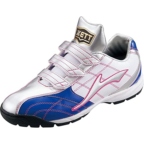 ゼット(ZETT) 野球 トレーニングシューズ ラフィエット BG トレシュー 人気カラー マジックベルト 3本 ホワイト×マリンブルー(1127) 26.5 BSR8815G