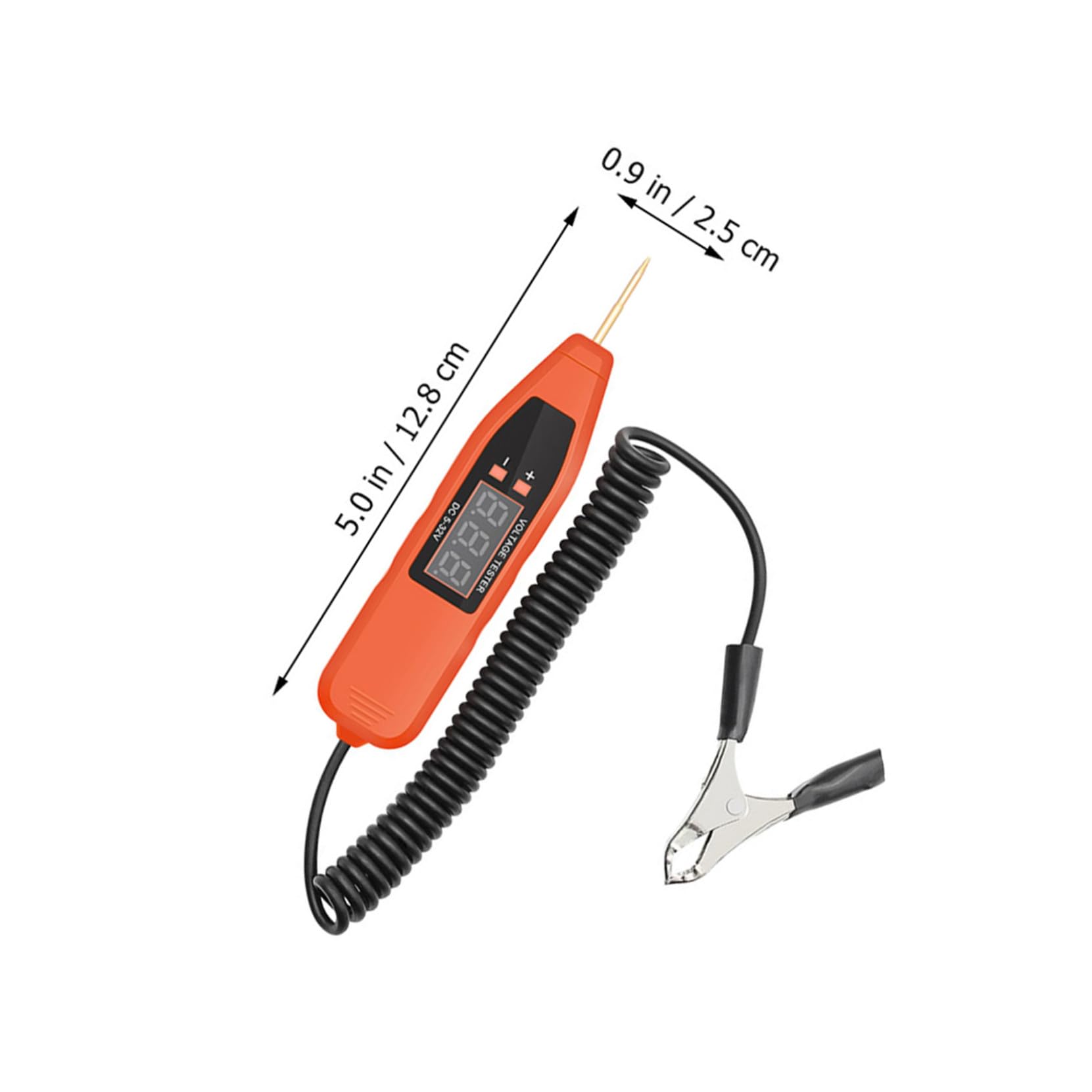 Testeur de Tension pour Voiture Numérique 5-32 V, Stylo Détecteur
