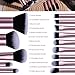 BS-MALL Makeup Brushes Set 14 Pcs with LED Light Mirror – Premium Cosmetic Tools for Flawless Beauty Routines (Black)