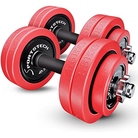 Sportstech 2in1 innovatives Hantelset mit Silikonüberzug Cover