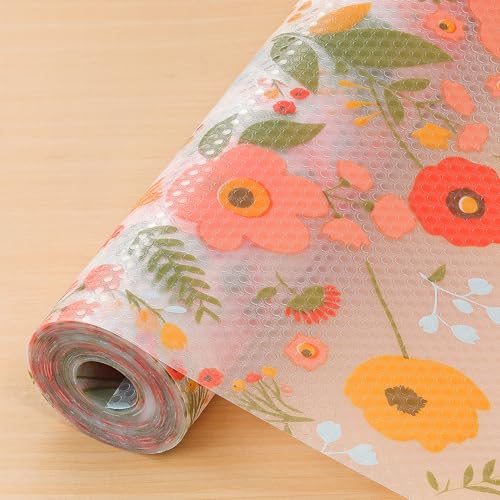 Image of Cooyes Shelf Liner - Premium Non-Adhesive Cabinet & Drawer Liner for Kitchen - Waterproof Shelf Paper with Modern Pattern - Durable EVA Cabinet Mat - Easy to Cut (11.8 inch W x 240 inch L)