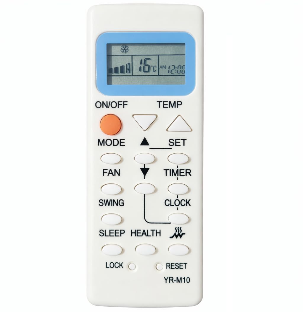 5 Year Warranty AC Remote Compatible for Haier 1.5Ton 3 Star AC Remote No 73 YL-M10/YR-M10 Small Size, White (Work Only If Your Old Remote Same)-image-45