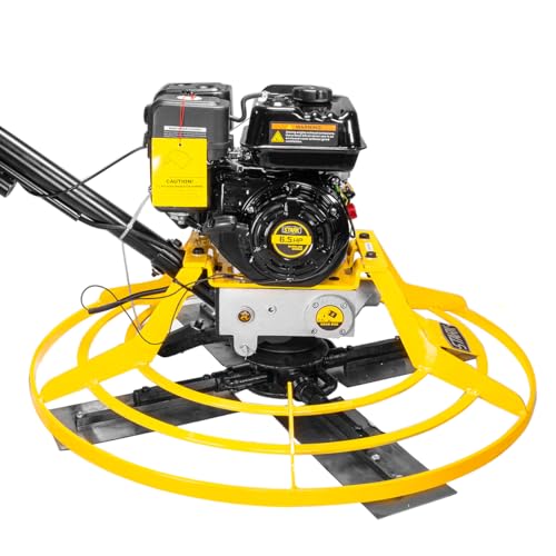 Stark USA 6.5HP Walk Behind Power Trowel Gas-Powered Surface Smoother Finisher Screed Concrete Cement w/ Finishing Blades - Thumbnail 4