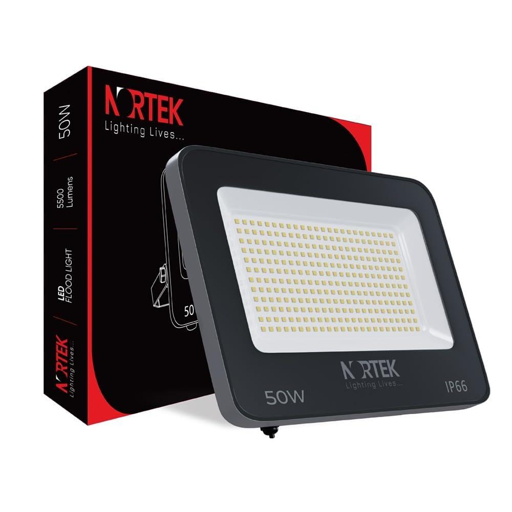 Nortek Eshaa 50W 3CCT LED Flood Light – High‑Intensity IP66 Waterproof, 3‑Color Temperature High Brightness Outdoor LED for Security, Landscape, Warehouse, Backyard | Pack of 1