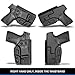 GUN & FLOWER IWB Concealed Carry Holster, Compatible with Smith & Wesson M&P Shield Plus/Shield M2.0 / M1.0-9mm/.40 3.1'' Barrel Pistol, Adj.Cant & Retention | Fiber-Reinforced Polymer