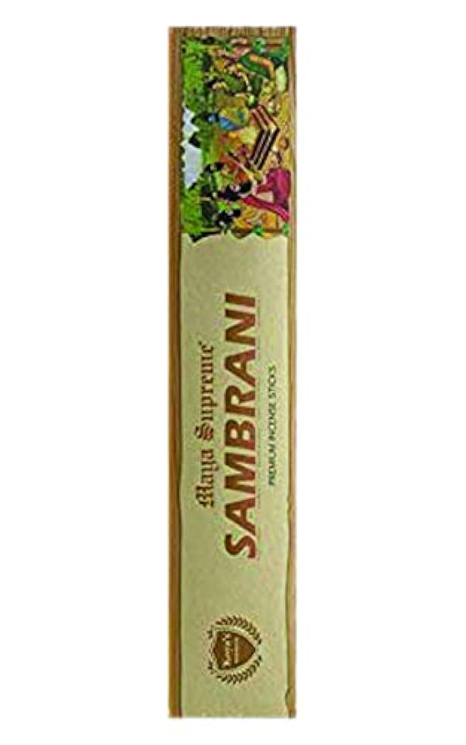 Koya'sPremium Incense Sticks - Maya Supreme SAMBRANI, 23cm, 50min burn, Eco-Friendly, Gum Benzoin, Frankincense, Aromatherapy