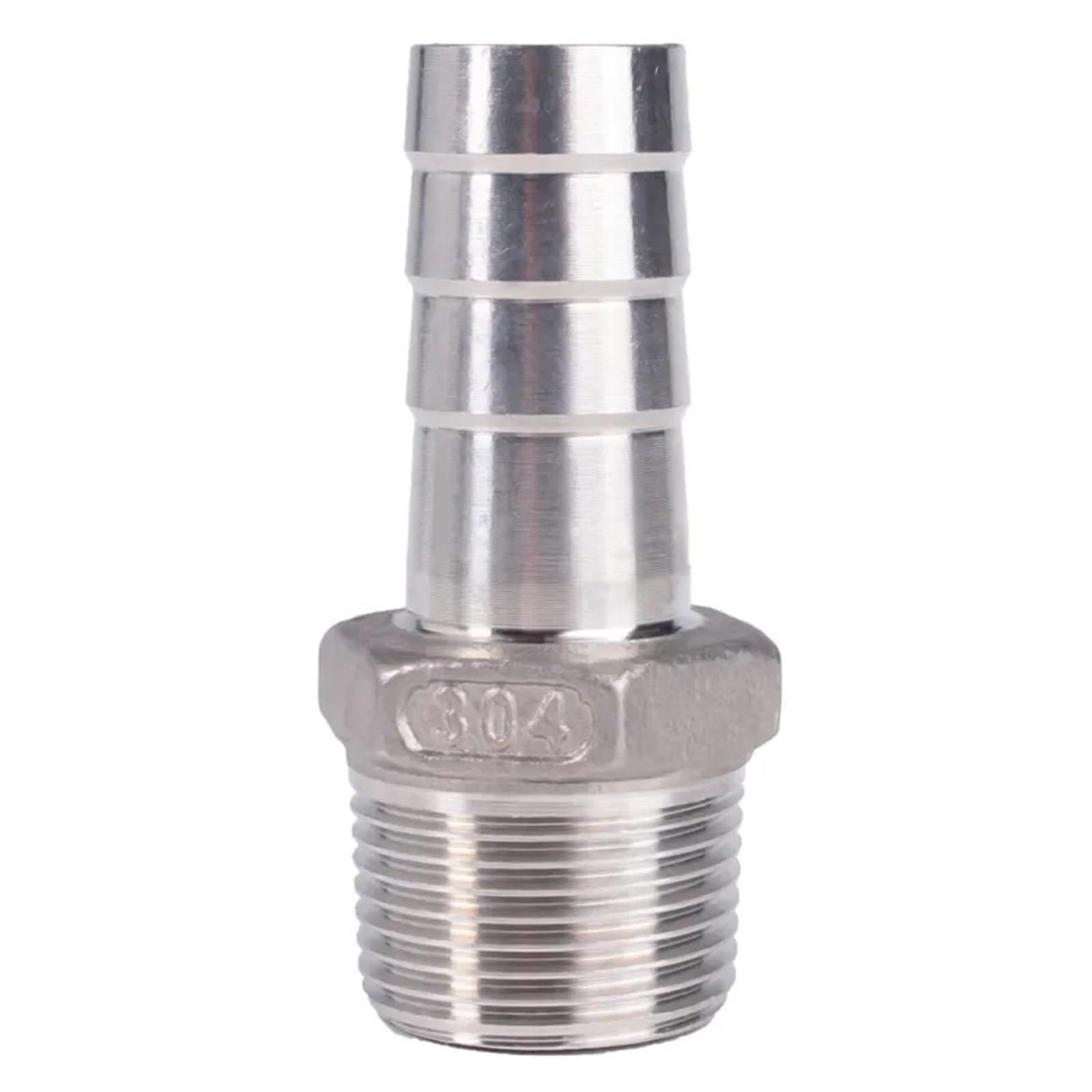 AARTERZZA 12mm Hose Barb OD x 3/8" BSP Male Thread 304 Stainless Steel Pipe Fitting Connector