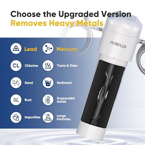 Image of PUREPLUS Under Sink Water Filter System, 22000 Gallons, 99.99% Chlorine Reduction, NSF /ANSI 42 Certified,Removes Heavy Metals,Chlorine, Direct Connect Under Counter Water Filtration System