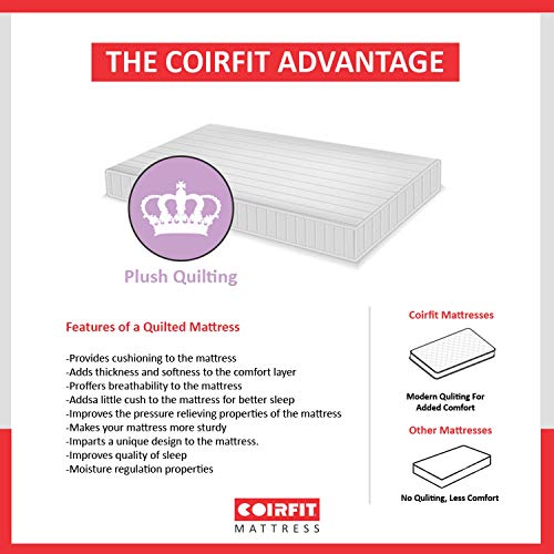 Image of Coir FIT Biolife 10-inch Single Size Memory Foam Mattress (Blue, 72x30x10)