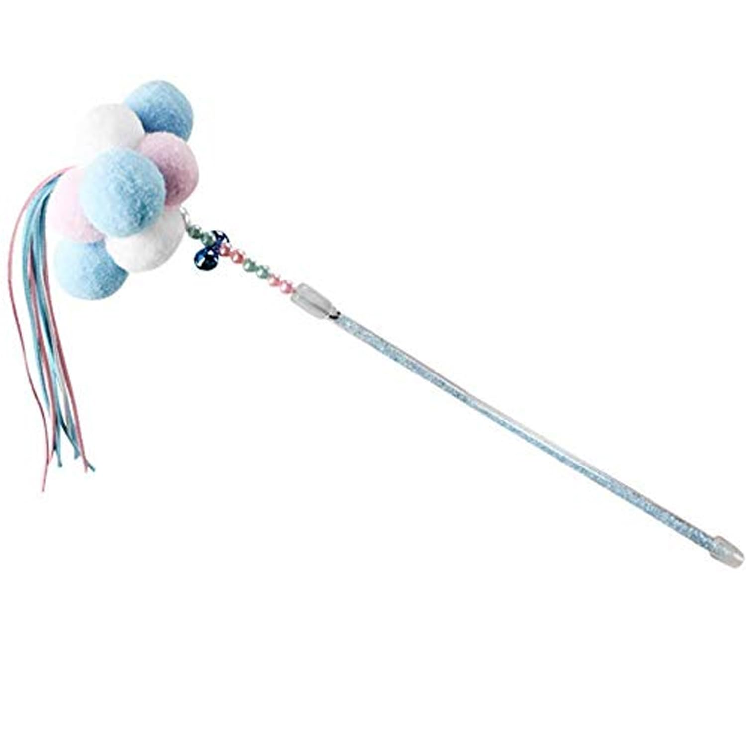emily pets Plush Ball Bell Teaser and Exerciser for Cat and Kitten - Cat Toy Interactive Cat Wand (Colour May Vary) (B085319RH7) Amazon Price History, Amazon Price Tracker