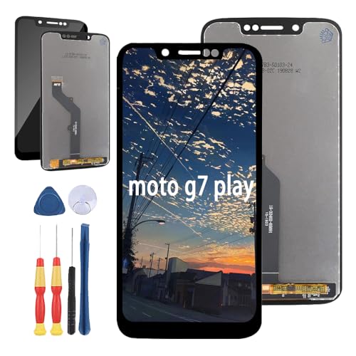 Yuxyiony Repuesto de LCD Pantalla para Motorola Moto G7 Play LCD Display Repair Screen y Accesorios de Herramientas de Repuesto.
