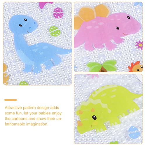 Alfombrilla baño antideslizante PRETYZOOM con diseño de dinosaurio 4