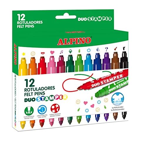 Rotulador Alpino Stamper Duo 12 unidades Cover