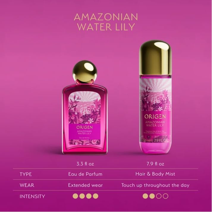 O~ rigen Water Lily Hair and Body Mist for Women, 7.9 oz – Fresh Floral Citrus Fragrance with Orange Tonic and Guaiac Wood - Image 4