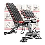 K KiNGKANG Adjustable Weight Bench Utility Workout Bench for Home Gym,Foldable Incline Decline Benches for Full Body Workout